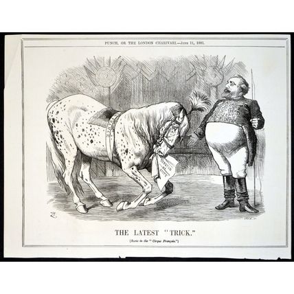LATEST “TRICK” 1881 John Tenniel - Joseph Swain PUNCH CARTOON PAGE