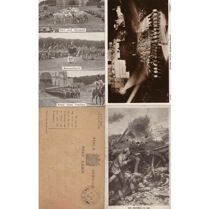 Military Tattoo Royal Scots Edinburgh WW1 Russia 4x Old Postcard s