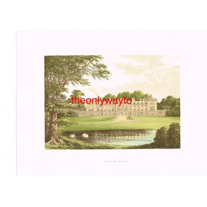 WOBURN ABBEY, Nr WOBURN, BEDS (DUKE OF BEDFORD), Book Illustration, c1880
