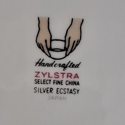Vintage Lot 5 Zylstra SILVER ECSTACY Fine China BREAD & Butter PLATES 6 3/8"
