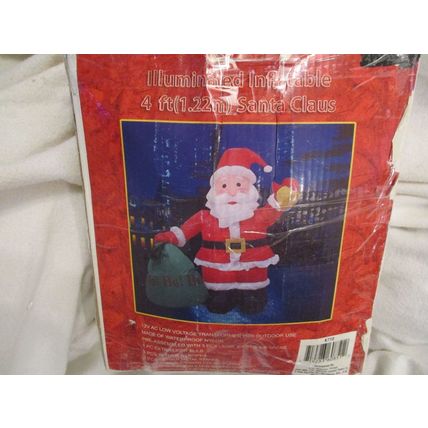 Illuminated Inflatable 4 Foot Santa Claus
