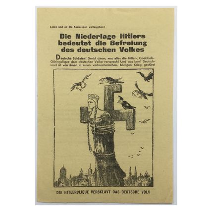 Original WW2 Soviet/Russian Air Drop Leaflet. - Code 1514. - 1942.