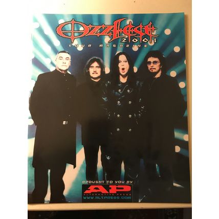 OZZfest magazine 2001 Ozzy Osbourne cover Marilyn Manson back cover
