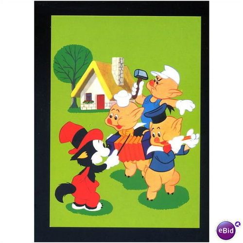 Cinema 119/2 DISNEY Three Little Pigs Postcard by Biondetti