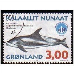 1998 Greenland Sc# 330 used - White-beaked Dolphin 3.00kr