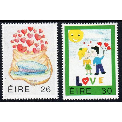 1991 Ireland Sg793 - Sg794 FRESH SET MNH UN MOUNTED MINT (E25)