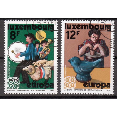 Luxemburg Europa Cept 1981 gestempeld