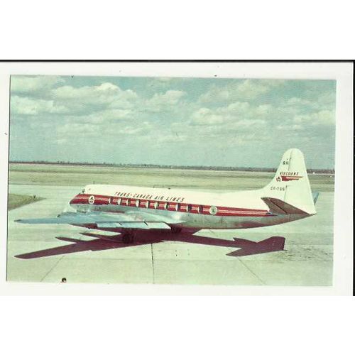 Aviation TRANS-CANADA VISCOUNT Postcard by World Wide Sales (LV-401)