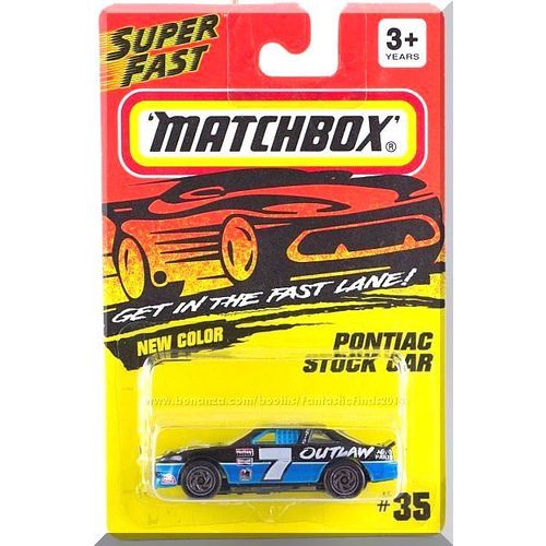 Matchbox - Pontiac Stock Car: MBX 1-75 Series #35 (1995) *Black Edition*