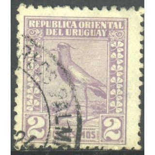 Uruguay 1923 - SG423 - 2c mauve - Southern Lapwing - used