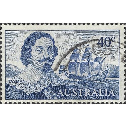 AUSTRALIA, SHIP, Navigators, Tasman, blue 1966, 40c, #3