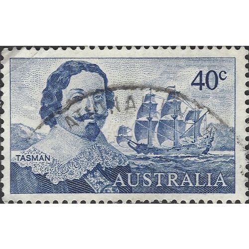 AUSTRALIA, SHIP, Navigators, Tasman, blue 1966, 40c, #4