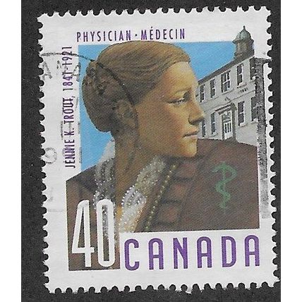 CAN 1991 40c ' MEDICAL PIONEERS - TROUT' FINE USED (EBID71-182)