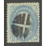 Used 92 1c Benjamin Franklin Average Plus S0017