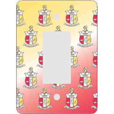 Kappa Alpha Psi Rocker Switch Plate-Mini Print (African American Fraternity-Soro