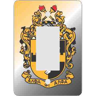 Alpha Phi Alpha Rocker Switch Plate (African American Fraternity-Sorority Light