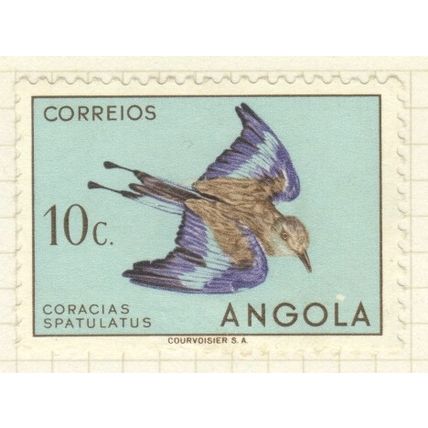 Angola 1951 - 10c Coracias spatulatus - used