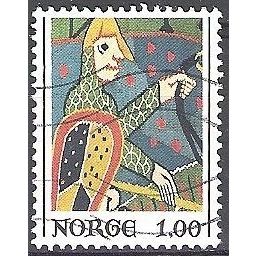 Norge 1976 Michel 735 O Cote (2013) 0.50 Euro Noël tapisserie