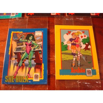 1991 Impel, 5-Sealed Packs, Safe Kids Campaign, ZELDAO/ARCHIE/SHE-HULK ++