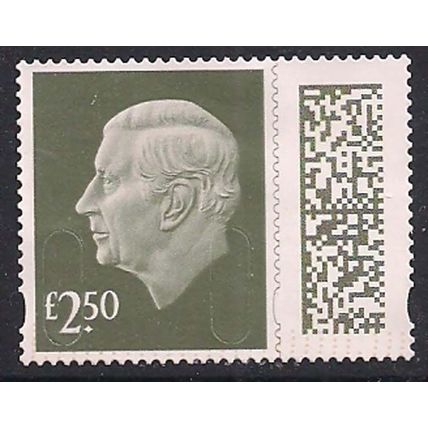 GB 2024 KC 3rd £2.50 Gooseberry Green Machin Used SG V5026 ( J1055 )
