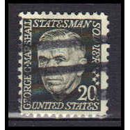 Used 1289 20c George Marshall Very Fine KA6138