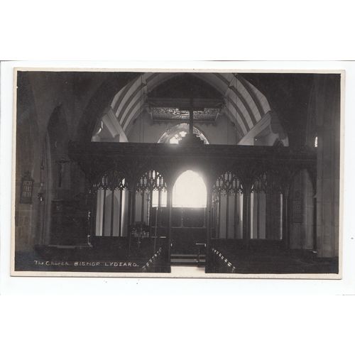 Bishop Lydeard Church Interior Somerset Postcard