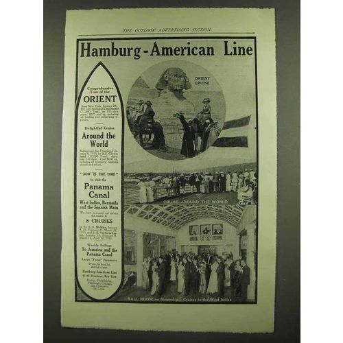 1912 Hamburg-American Line Ad