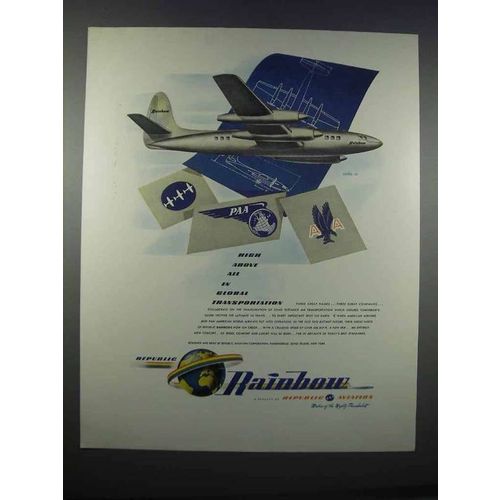 1946 Republic Aviation Ad - Global Transportation