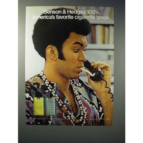 1971 Benson & Hedges 100's Cigarette Ad - Favorite Break