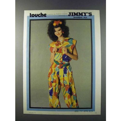 1981 Etro Fashion Ad - Touche - Enrico Coveri