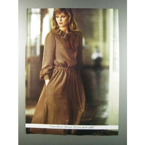 1981 Evan-Picone Dresses Ad - Let You Speak Softly