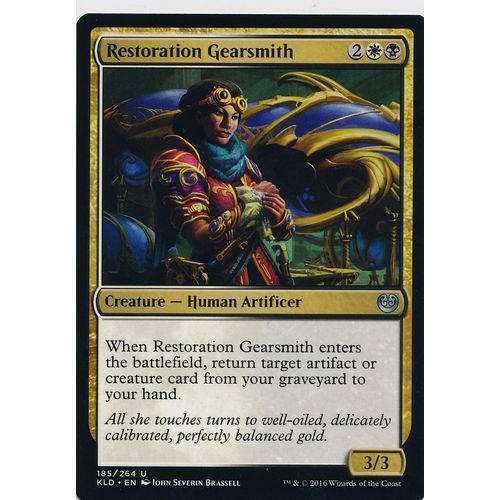 Magic the Gathering MTG Kaladesh 185/264 Restoration Gearsmith