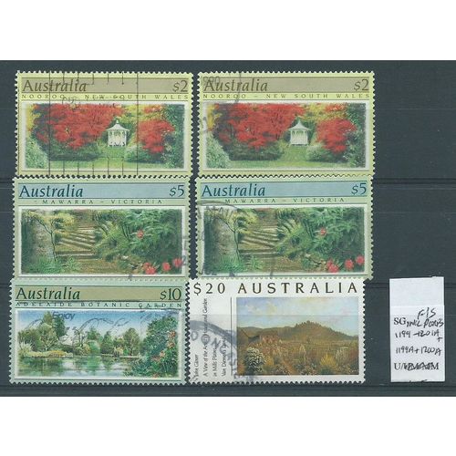 Australia stamps xmas sg1199 sg 1199a high valus sg1200a range used