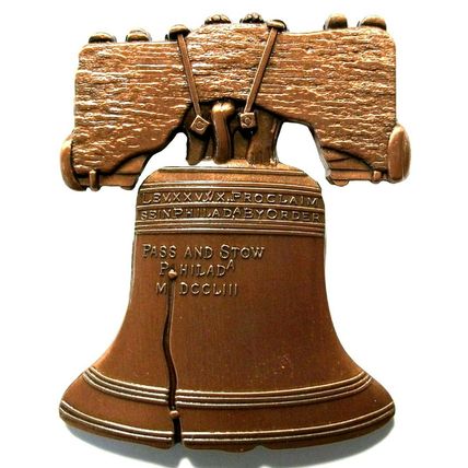 Philadelphia Liberty Bell Metal Fridge Magnet