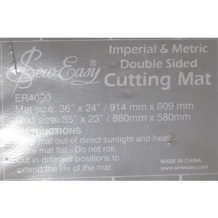 Sew Easy Large A1 Cutting Mat in Imperial & Metric 36x24 Inches 914x609mm MIP