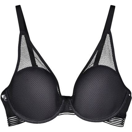 TRIUMPH Black Mesh Overlay Bra BNWT