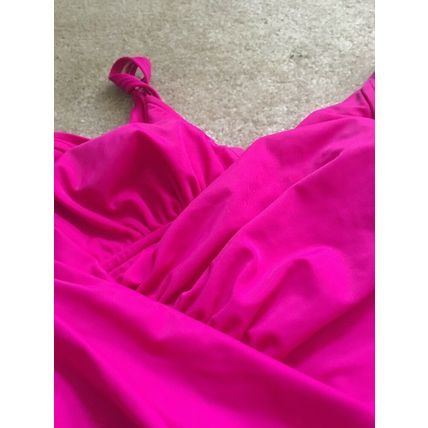 1 Pc Faded Glory Women's Pink Embellished Swim Bathing Suit Size Small