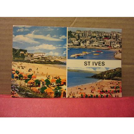 multiview, ST. IVES .CORNWALL .used postcard 1985 pm NPO Dexter =