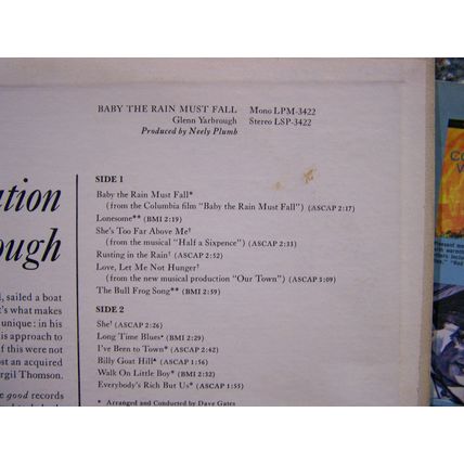 Glenn Yarbrough - Baby The Rain Must Fall