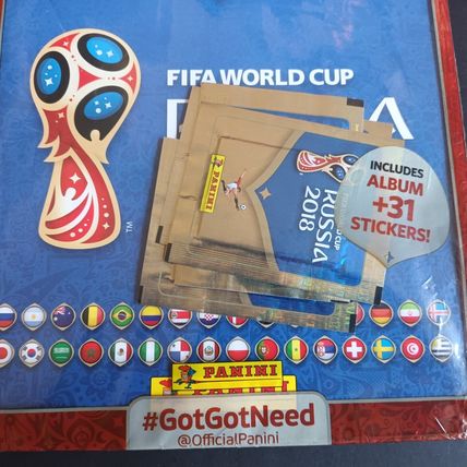 Panini FIFA WORLD CUP 2018 RUSSIA STARTER ALBUM Sealed with Sticker Packets