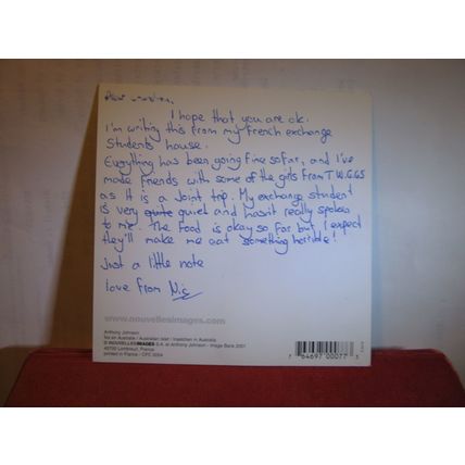 AUSTRALIAN ISLET, AUSTRALIA used note card. 12 X 12 cms =