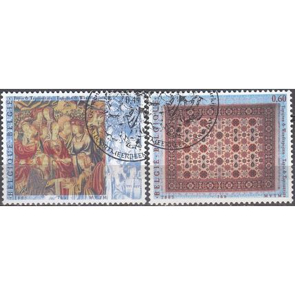 Belgique 2005 Michel 3461 - 3462 O Cote (2008) 1.70 € Tapis et tapisseries