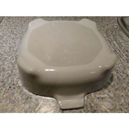 Corning Blue Heartbeat / Radio Wave Brown 'N Sear Microwave Casserole & 4-B Lid