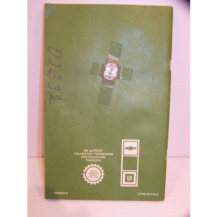 1980 CHEVROLET PICKUP OWNERS & DRIVERS MANUAL GAS MOTOR