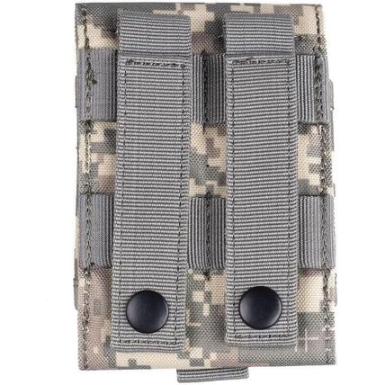 CMJ Supply fits Glock 17 19 22 23 Double Pistol 2-Mag Pouch Camo Molle
