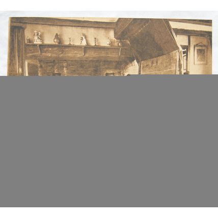 vintage postcard Ann Hathaway's Cottage Interior, Stratford on Avon