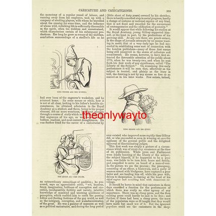 Caricatures Of King Georg (III) And His Wife, Book Illustration (Print), 1875