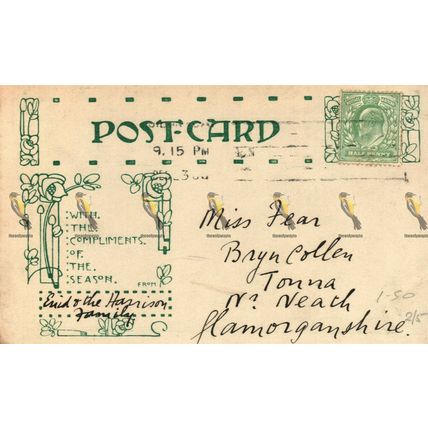 Sailing Boat (On The Broads?), Harrison Family, Social History Postcard, 1900s