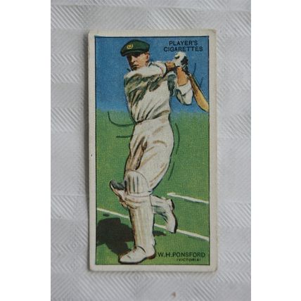 1930 Players Cricketers No. 36 W. H. Ponsford, Victoria