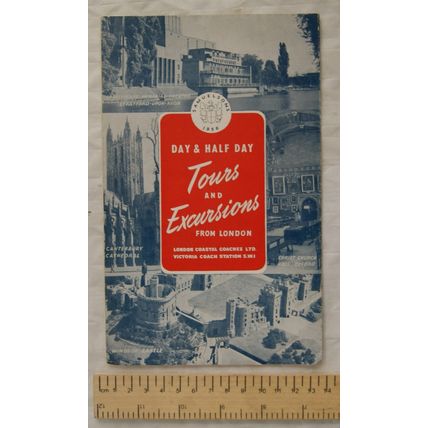 1956 Samuelsons Day & Half Day Tours & Edcursions from London